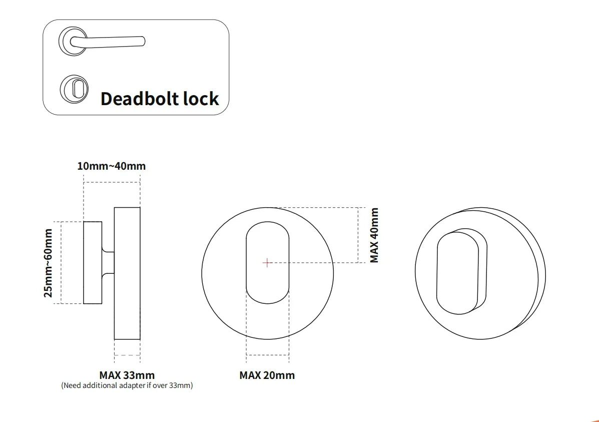 CDOK A1Pro Bluetooth Smart Door Lock Adapter with Tuya App Control and Keyless Access