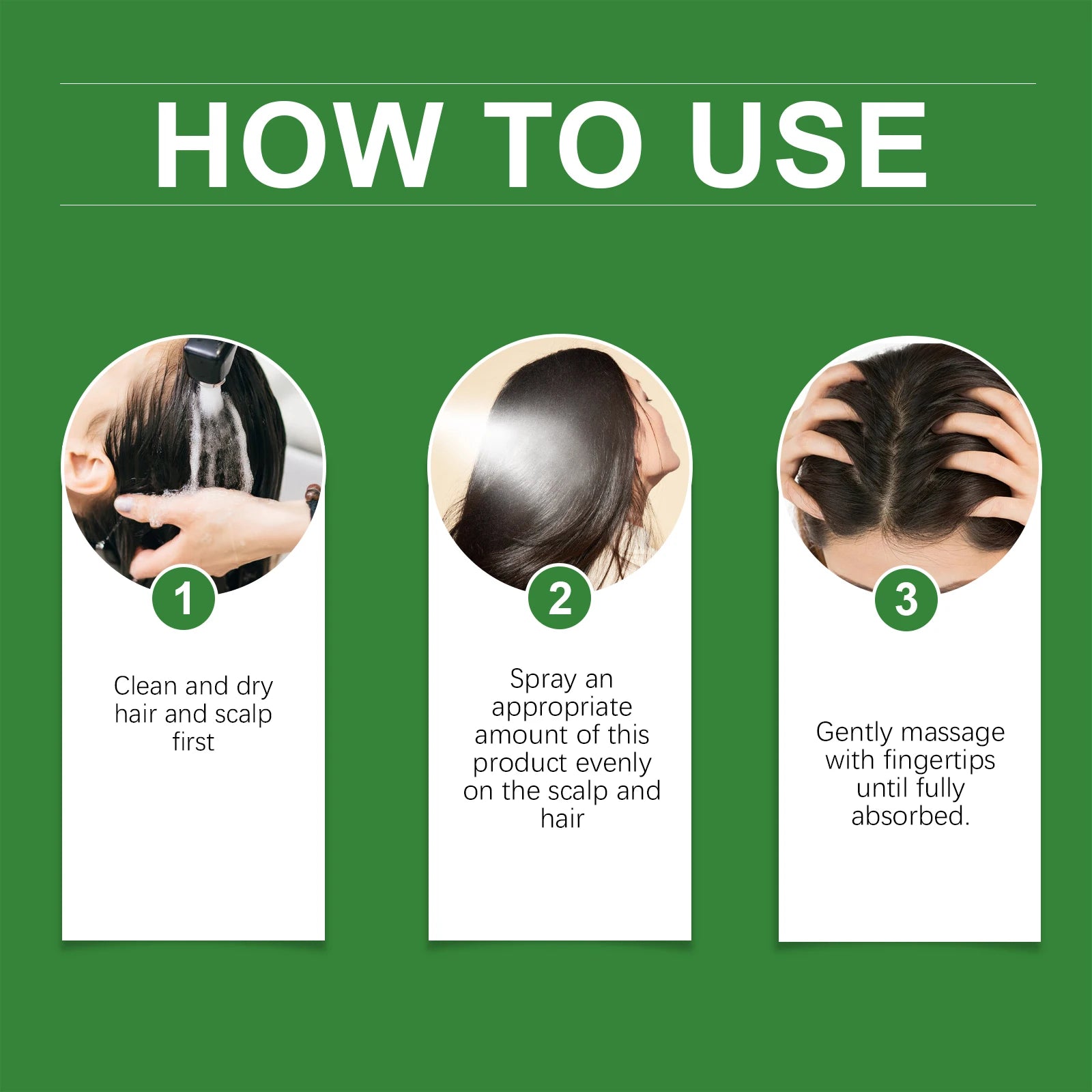 Rosemary and Rice Water Hair Growth Spray Man Strengthening Hair Root Peppermint Oil Serum for Hair Loss Treatment Hair Regrowth