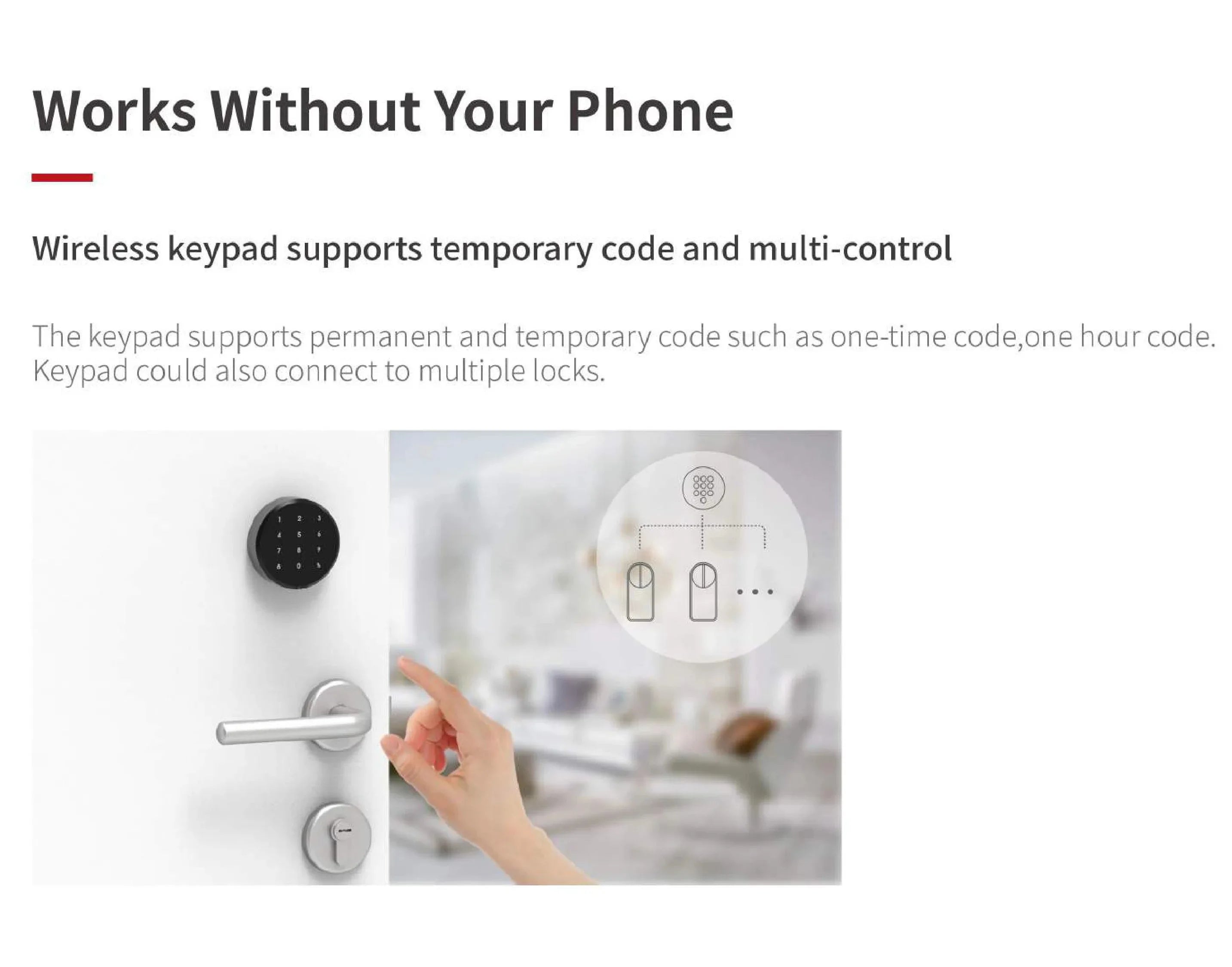 CDOK A1Pro Bluetooth Smart Door Lock Adapter with Tuya App Control and Keyless Access