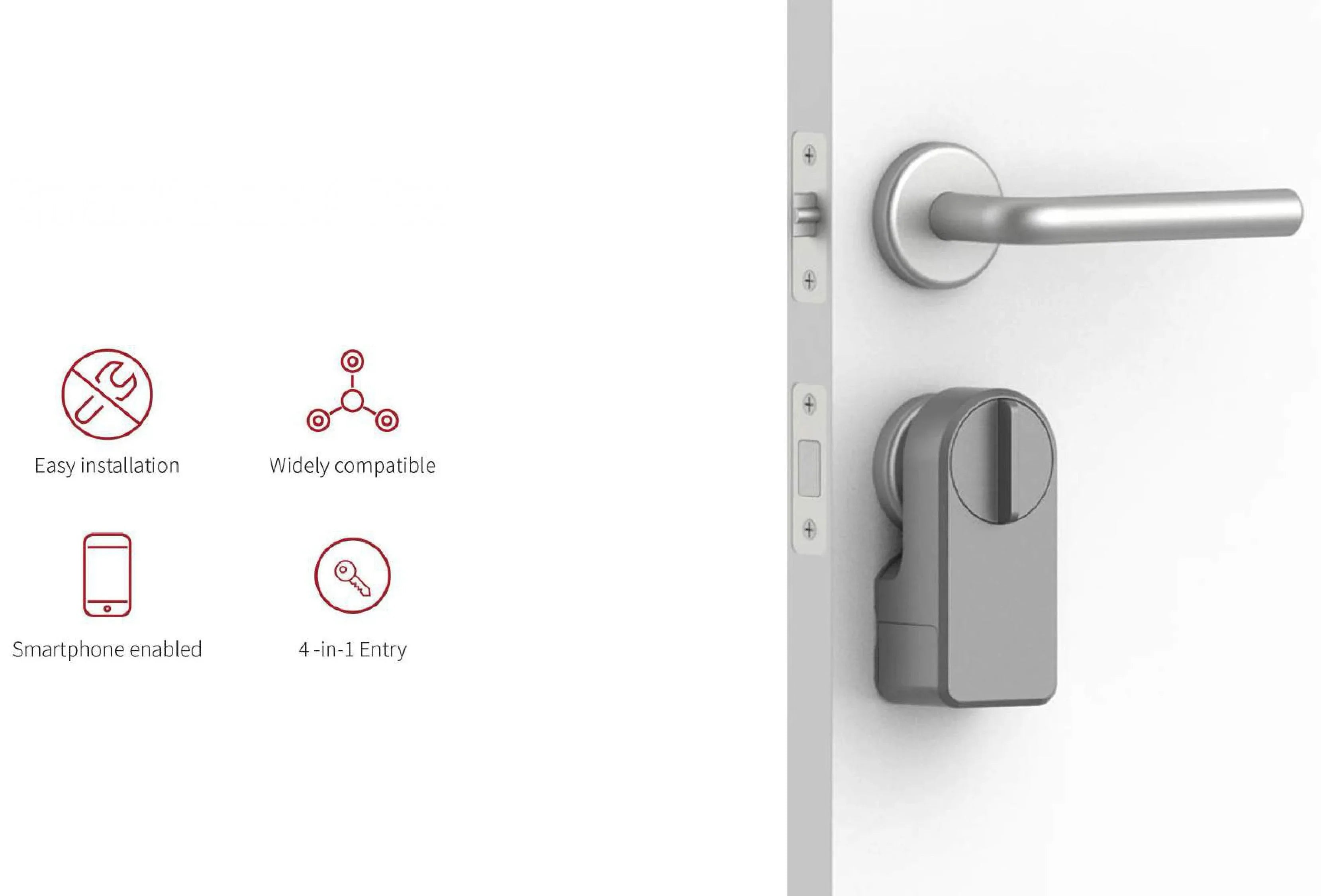 CDOK A1Pro Bluetooth Smart Door Lock Adapter with Tuya App Control and Keyless Access