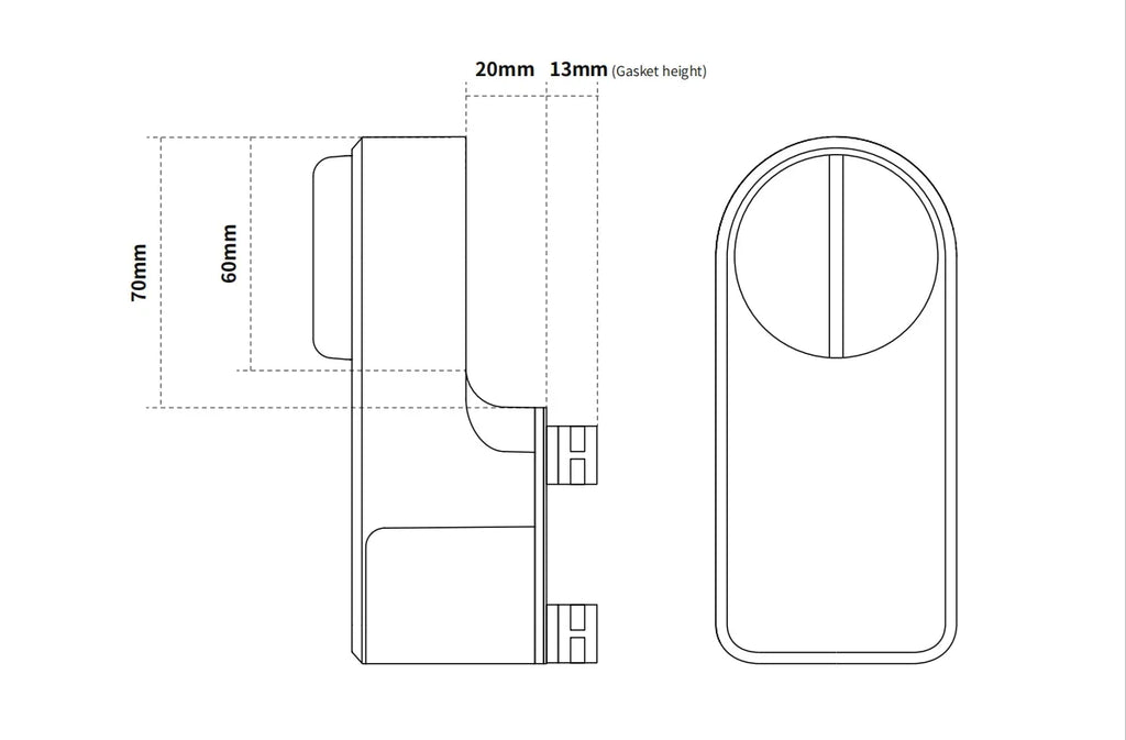 CDOK A1Pro Bluetooth Smart Door Lock Adapter with Tuya App Control and Keyless Access