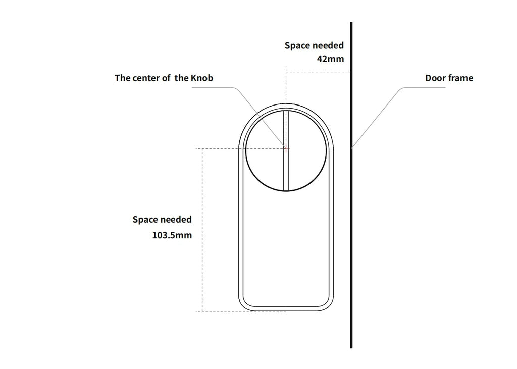 CDOK A1Pro Bluetooth Smart Door Lock Adapter with Tuya App Control and Keyless Access