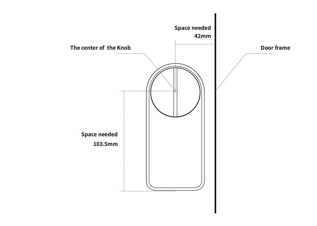 CDOK A1Pro Bluetooth Smart Door Lock Adapter with Tuya App Control and Keyless Access