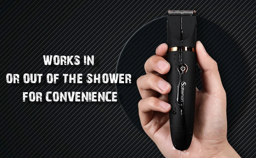 Scttomon 3-in-1 Electric Shaver for Men – Full Body Grooming Razor with Washable Design and Storage Stand